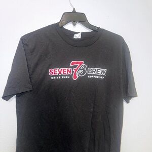 Seven brew coffee Black T-Shirt